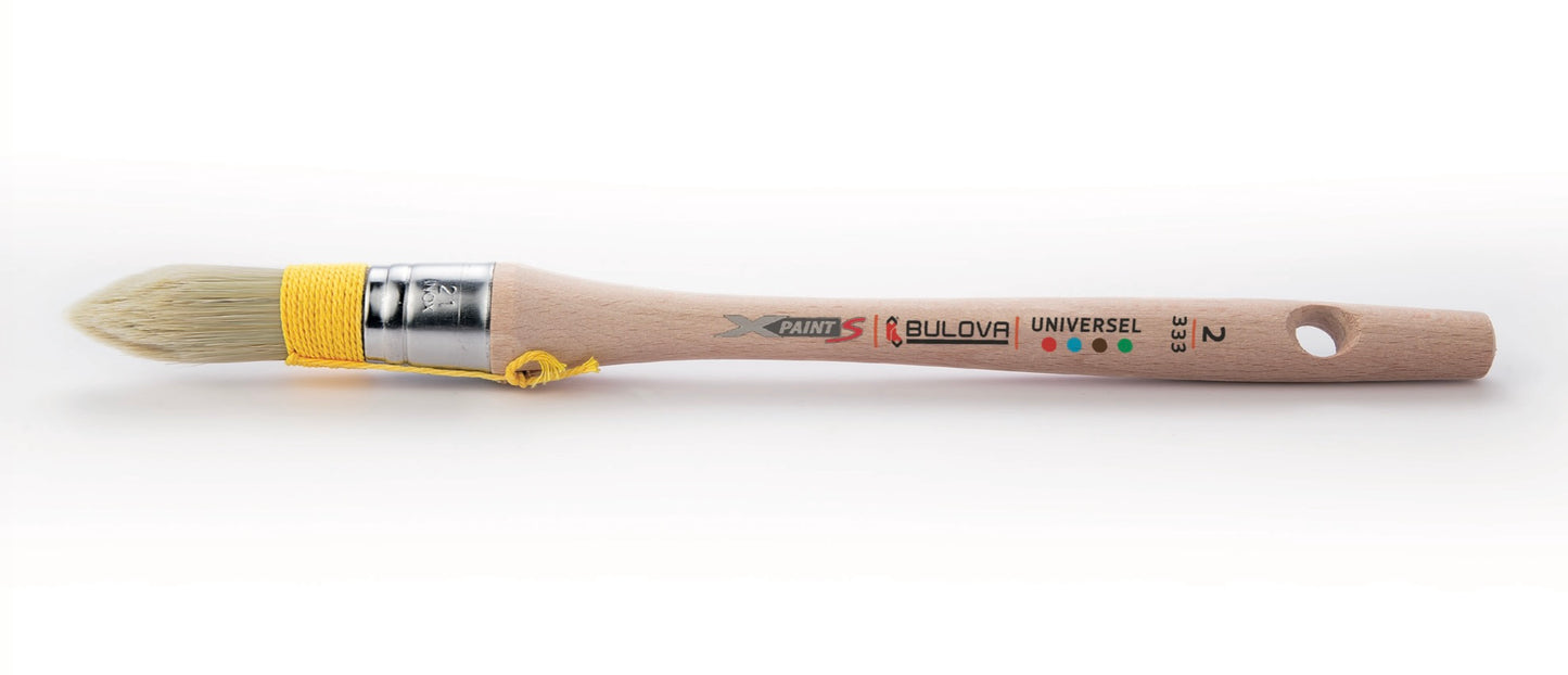 Rechampir Round Paint Brush, Stainless Ferrule, No. 18/0