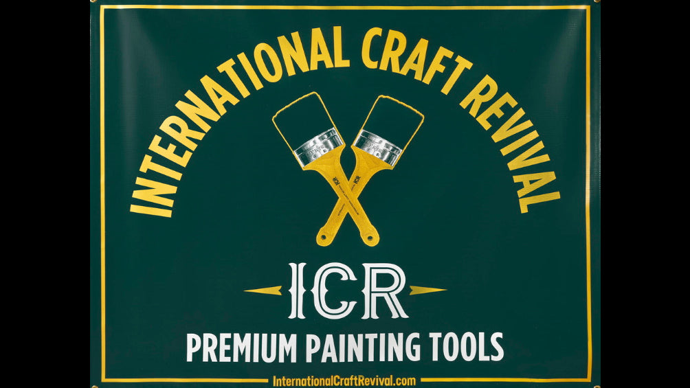 Banner de vinilo grande ICR de 60"x48"