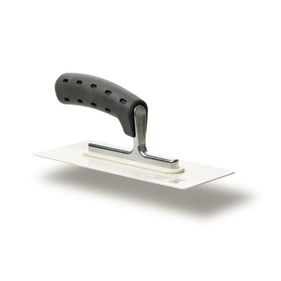 ICR Venetian plaster trowel 240 x 100 mm with stainless steel blade and black grip handle