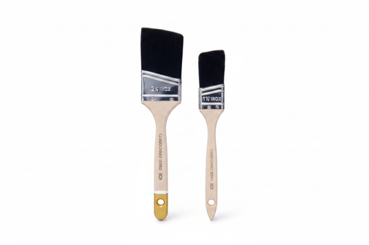 ICR Chardonnay Series angled brushes 1.5 and 2.5 inch side by side